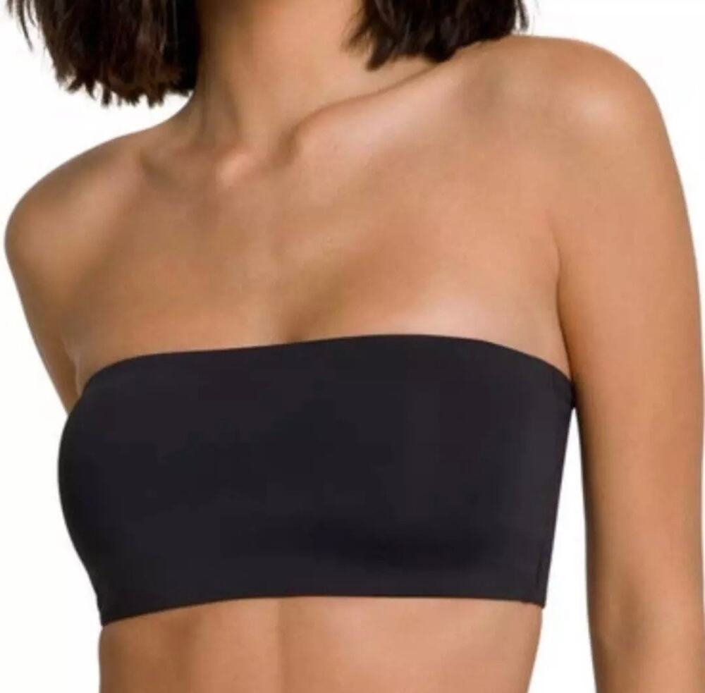 good american bikini bandeau top black nude gsw0109 Size 1 XS